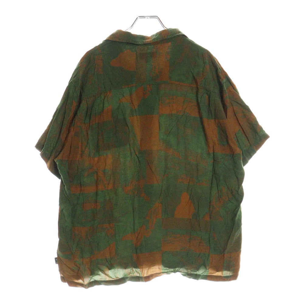STUSSY(ステューシー) 22SS Photo Film Shirt フォト フィルム 半袖シャツ ブラウン/グリーン 1110241