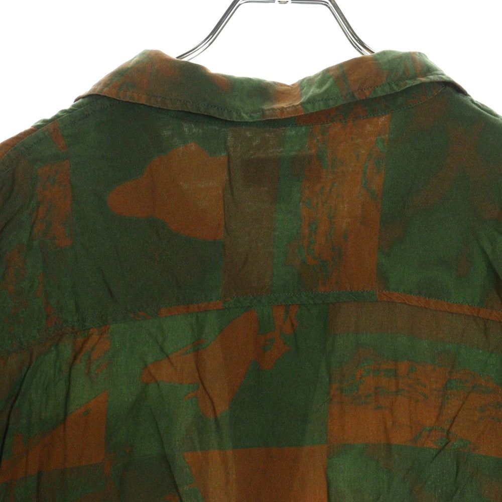 STUSSY(ステューシー) 22SS Photo Film Shirt フォト フィルム 半袖シャツ ブラウン/グリーン 1110241
