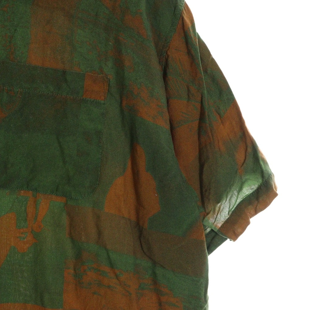 STUSSY(ステューシー) 22SS Photo Film Shirt フォト フィルム 半袖シャツ ブラウン/グリーン 1110241