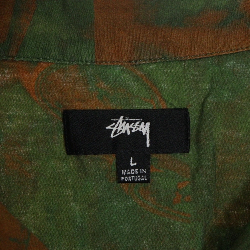 STUSSY(ステューシー) 22SS Photo Film Shirt フォト フィルム 半袖シャツ ブラウン/グリーン 1110241