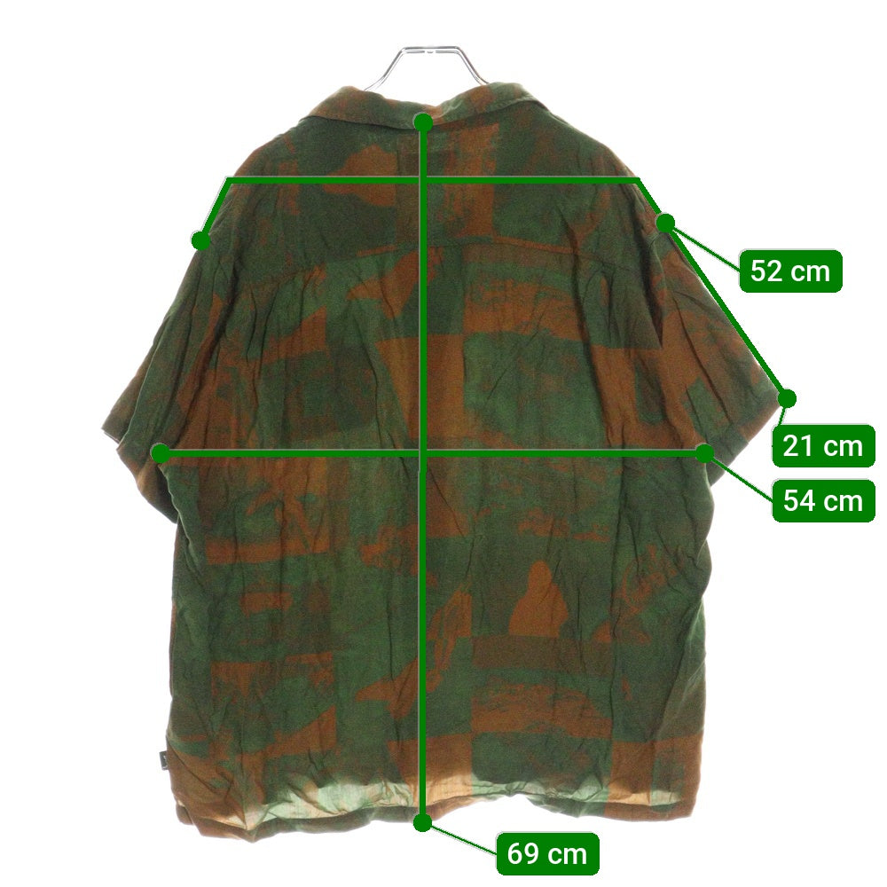 STUSSY(ステューシー) 22SS Photo Film Shirt フォト フィルム 半袖シャツ ブラウン/グリーン 1110241