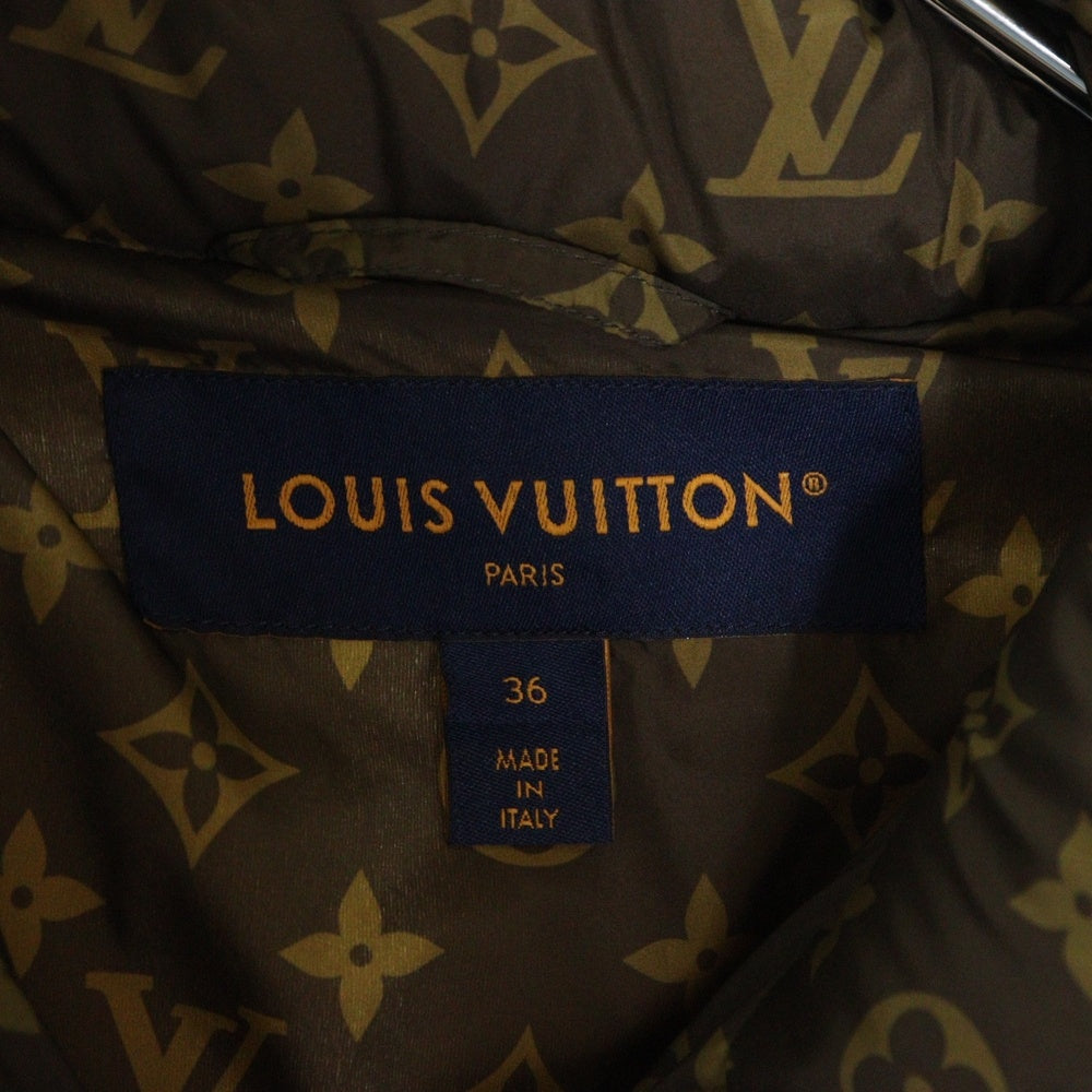 LOUIS VUITTON(ルイヴィトン) 24SS モノグラムアクセントピロー パファージャケット ダウンジャケット レディース ホワイト RW241WW E54 FQOW33