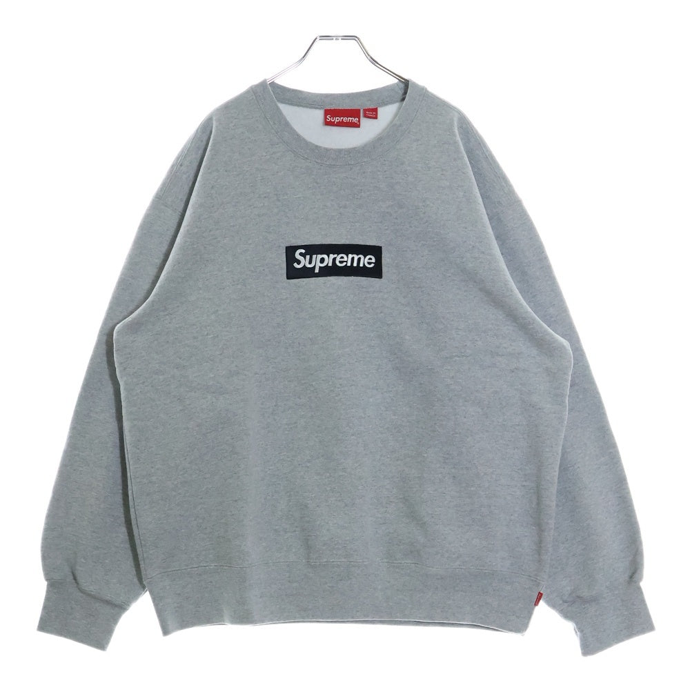 SUPREME(シュプリーム) 22AW Box Logo Crewneck ボックスロゴ クルーネック スウェット トレーナー グレー/ブラック