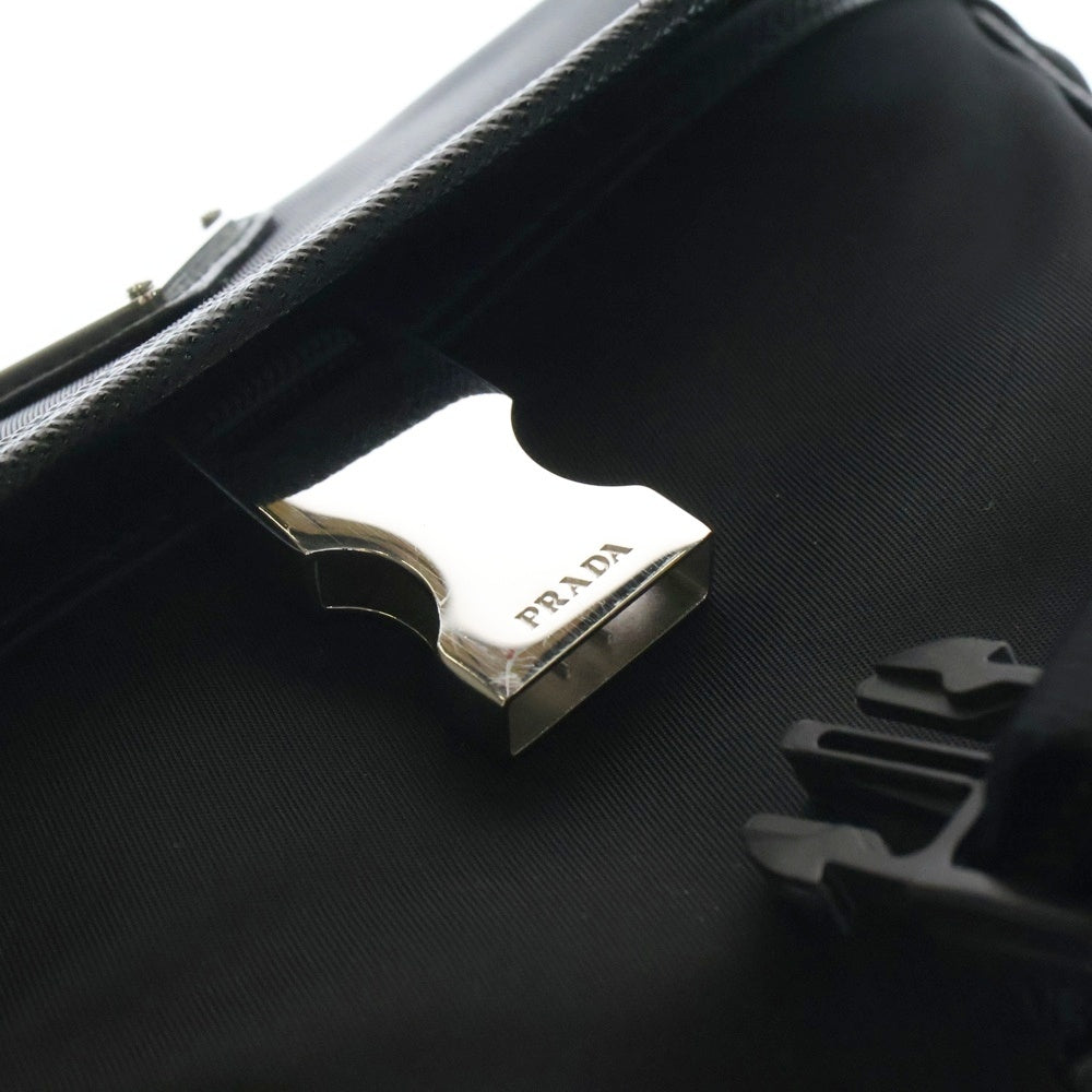 PRADA(プラダ) RE NYLON TESSUTO+SAFFIANO ショルダーバッグ バッグ ナイロン サフィアーノレザー ブラック 2ZH1082DMHF0002