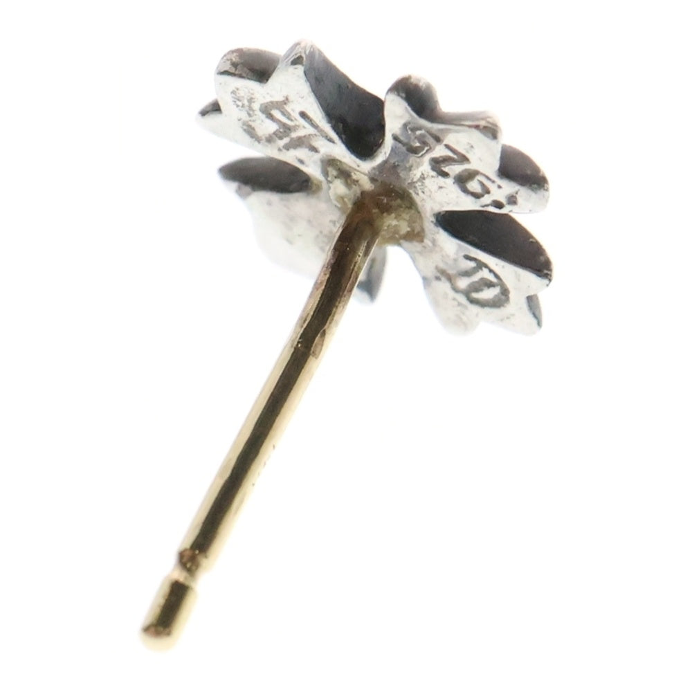 CHROME HEARTS(クロムハーツ) No2 CH PLS RUBY CHプラス アフター1ルビー スタッドピアス シルバー/レッド ※キャッチなし