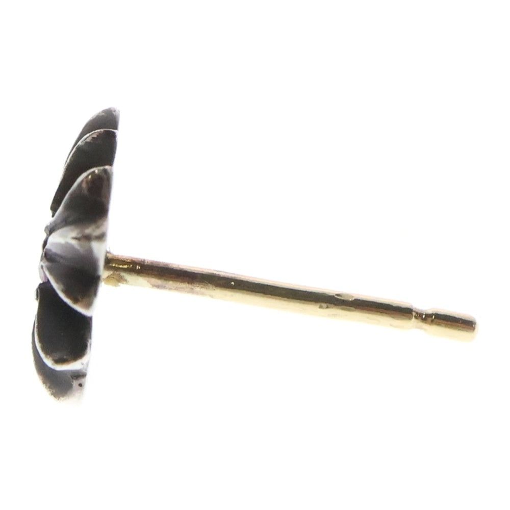 CHROME HEARTS(クロムハーツ) No2 CH PLS RUBY CHプラス アフター1ルビー スタッドピアス シルバー/レッド ※キャッチなし