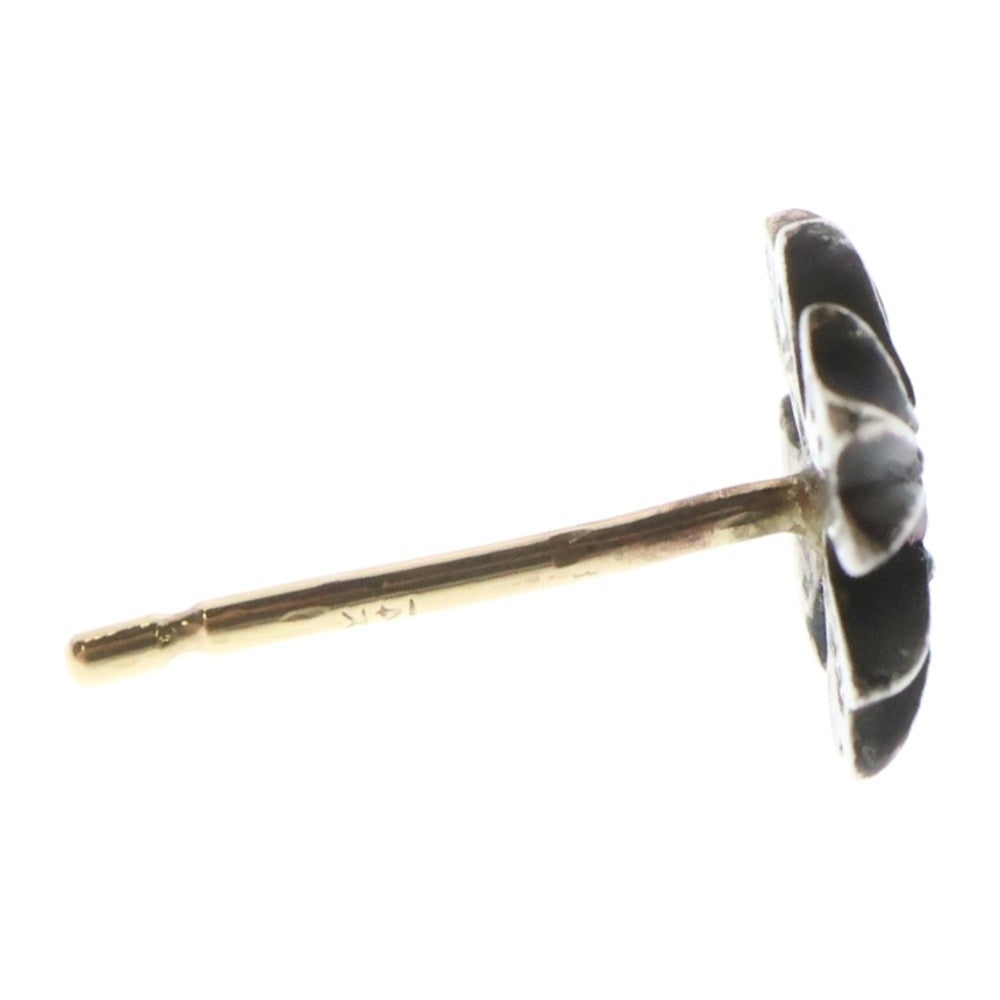 CHROME HEARTS(クロムハーツ) No2 CH PLS RUBY CHプラス アフター1ルビー スタッドピアス シルバー/レッド ※キャッチなし