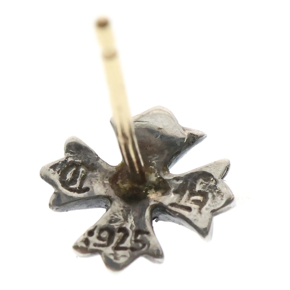 CHROME HEARTS(クロムハーツ) No2 CH PLS RUBY CHプラス アフター1ルビー スタッドピアス シルバー/レッド ※キャッチなし