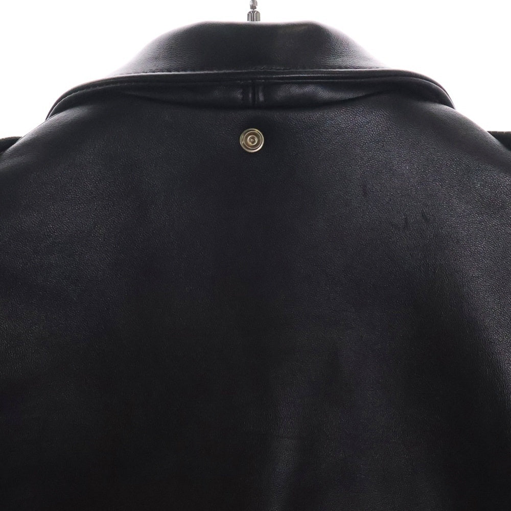 SCHOTT(ショット) 217US SHEEP ONESTAR シープワンスター シープスキン レザーダブルライダースジャケット ブラック 7821950021