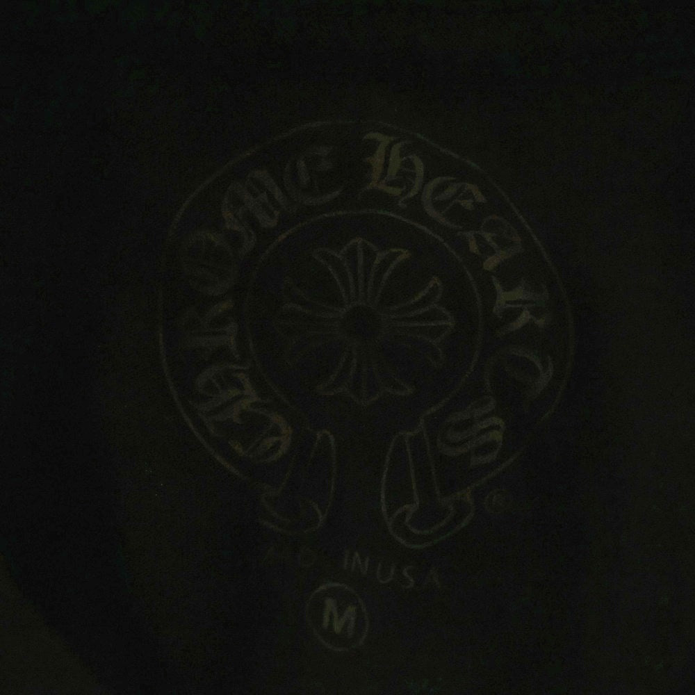 CHROME HEARTS(クロムハーツ) USA Logo S/S TEE スクロールロゴプリントクルーネック半袖Tシャツ ブラック