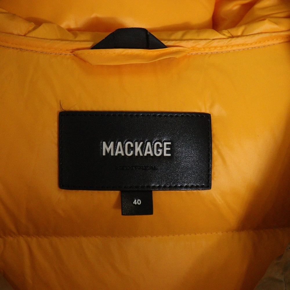 MACKAGE(マッカージュ) VICTOR フード付 ダウン ジャケット ベージュ 10122205-2A