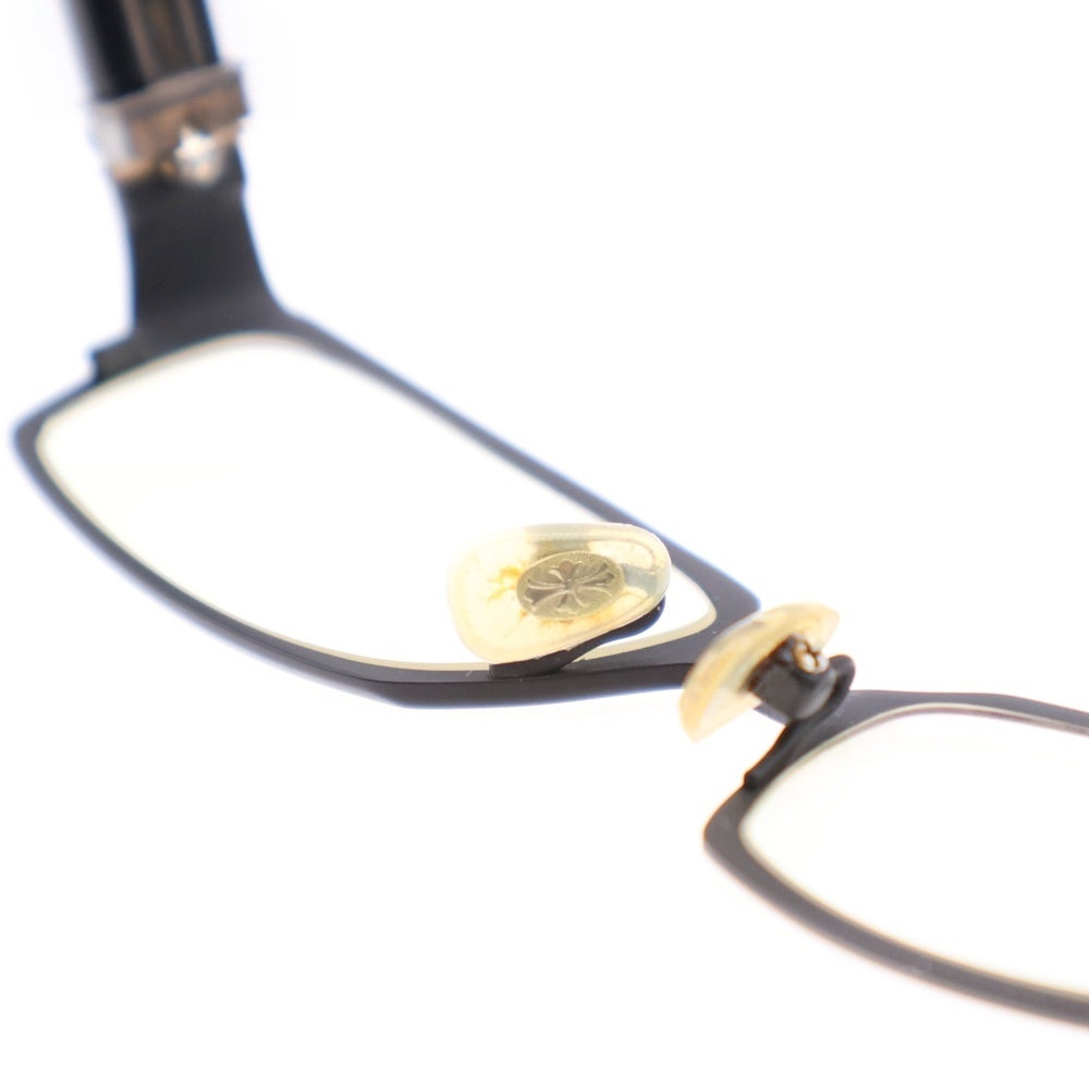 CHROME HEARTS(クロムハーツ) DIXON YU-A ディクソン セメタリークロス CHプラス スクエアシェイプ メガネ 眼鏡 アイウェア ブラック