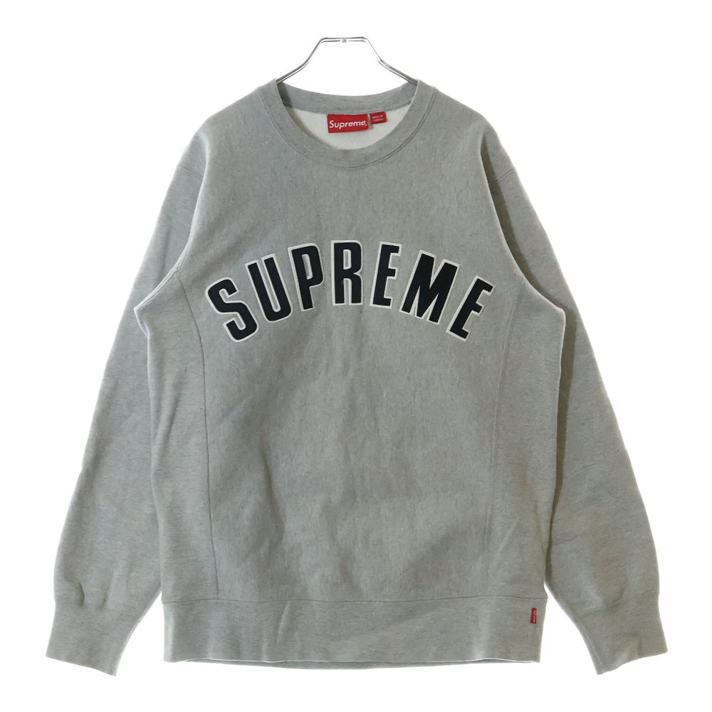 SUPREME(シュプリーム) 15AW Arc Logo Crewneck Sweat アーチロゴ クルーネック スウェットシャツ トレーナー グレー