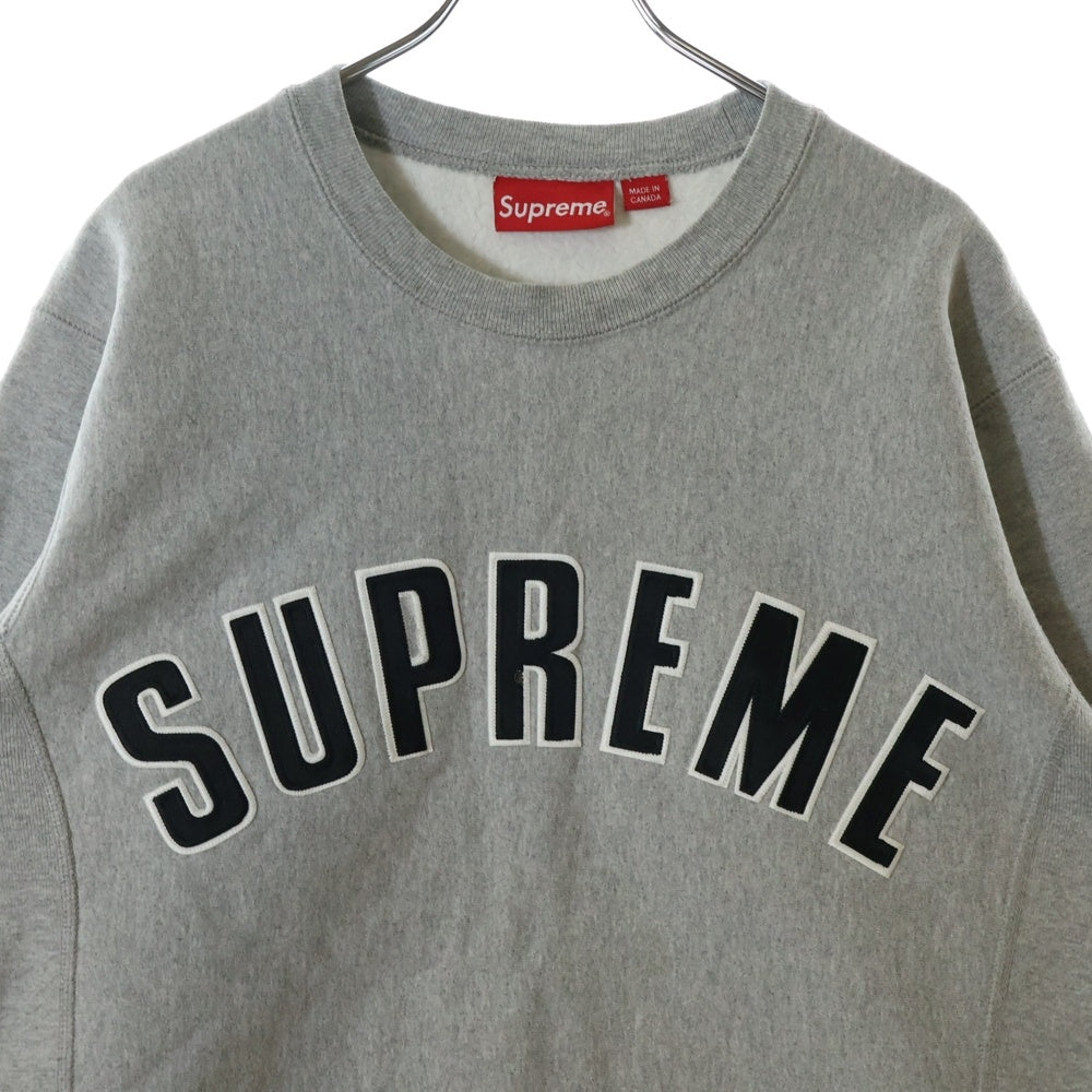 SUPREME(シュプリーム) 15AW Arc Logo Crewneck Sweat アーチロゴ クルーネック スウェットシャツ トレーナー グレー