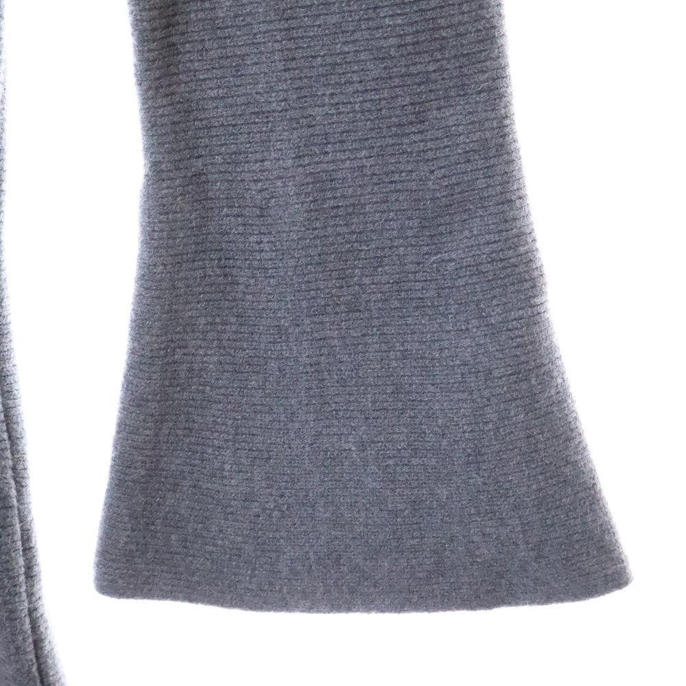 NO BRAND(ノーブランド) REIMS FLARE ONEPIECE ランス フレアワンピース ニット 長袖ワンピース レディース グレー TT23A120040411