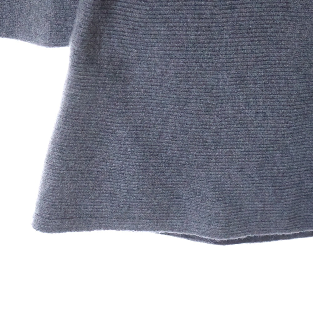 NO BRAND(ノーブランド) REIMS FLARE ONEPIECE ランス フレアワンピース ニット 長袖ワンピース レディース グレー TT23A120040411