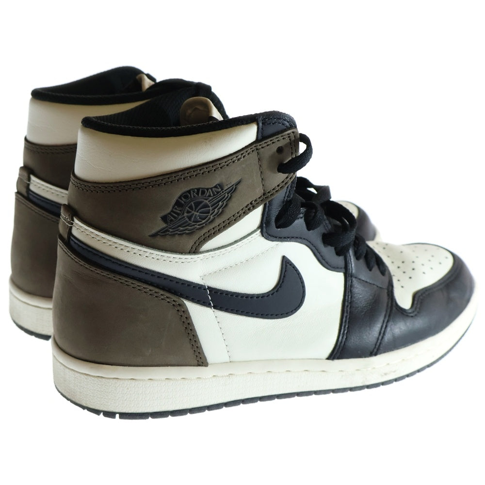NIKE(ナイキ) AIR JORDAN 1 RETRO HIGH OG DARK MOCHA 555088-105 エアジョーダン1 ダークモカ ハイカットスニーカー シューズ ブラック/ブラウン US8/26.0cm