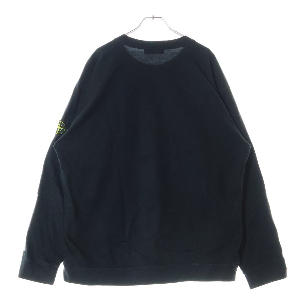 STONE ISLAND(ストーンアイランド) ワッペン付き長袖Tシャツ ロングスリーブカットソー ブラック 801563750