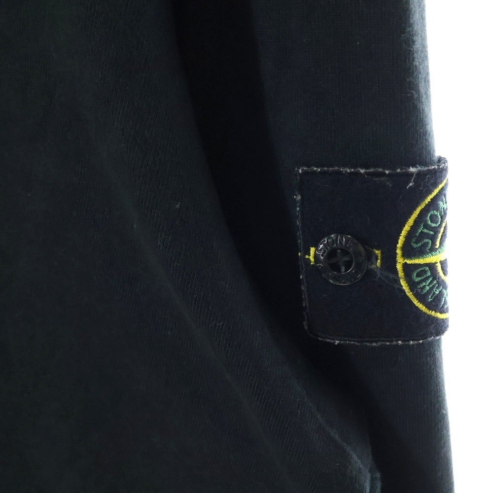 STONE ISLAND(ストーンアイランド) ワッペン付き長袖Tシャツ ロングスリーブカットソー ブラック 801563750