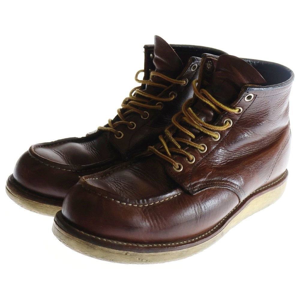 RED WING(レッド ウイング) Classic Moc Toe クラシックモックトゥ レザーレースアップブース ブラウン 8138