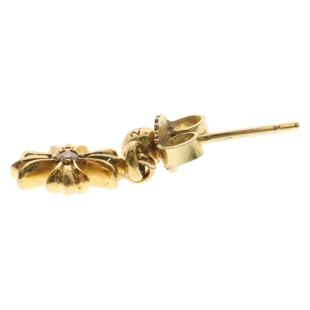 CHROME HEARTS(クロムハーツ) 22K TNY E CH PLS 1DIA タイニーE CHプラス ドロップピアス 1ダイヤ ゴールド BCA024