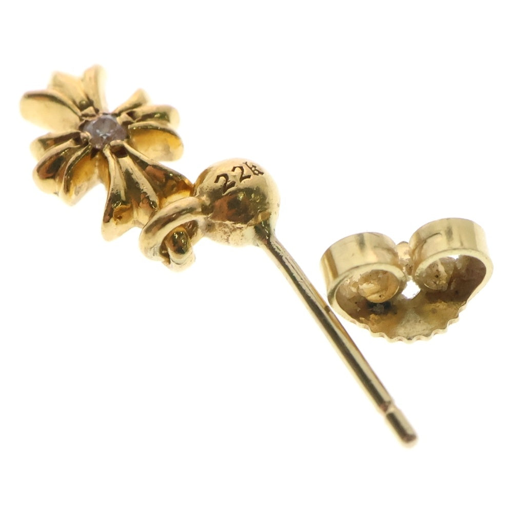 CHROME HEARTS(クロムハーツ) 22K TNY E CH PLS 1DIA タイニーE CHプラス ドロップピアス 1ダイヤ ゴールド BCA024