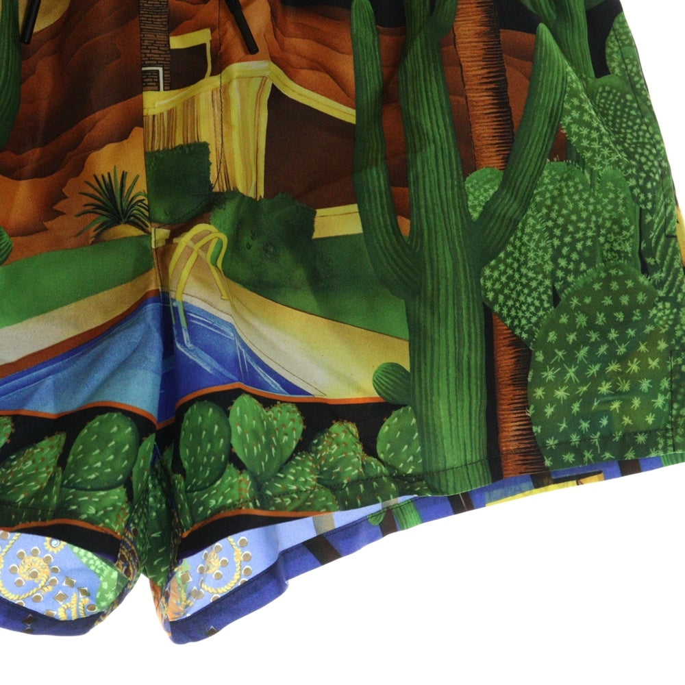 VERSACE(ヴェルサーチ) 水陸両用 スイムショーツ 総柄 ハーフパンツ マルチカラー
