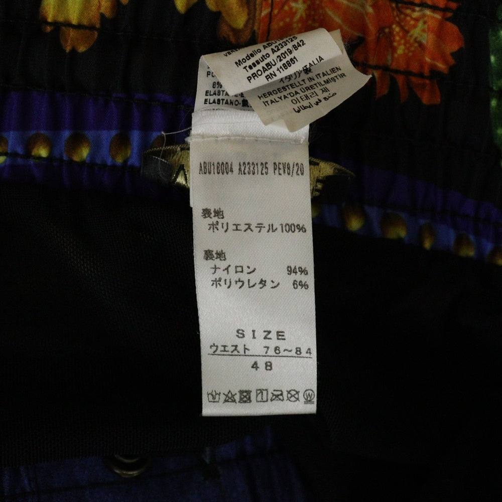 VERSACE(ヴェルサーチ) 水陸両用 スイムショーツ 総柄 ハーフパンツ マルチカラー