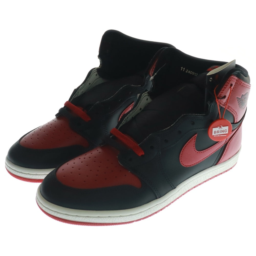 NIKE(ナイキ) AIR JORDAN1 HIGH 85 BRED(2025) エアジョーダン1 ブレッド ハイカットスニーカー ブラック/レッド US11/29.0cm HV6674-067