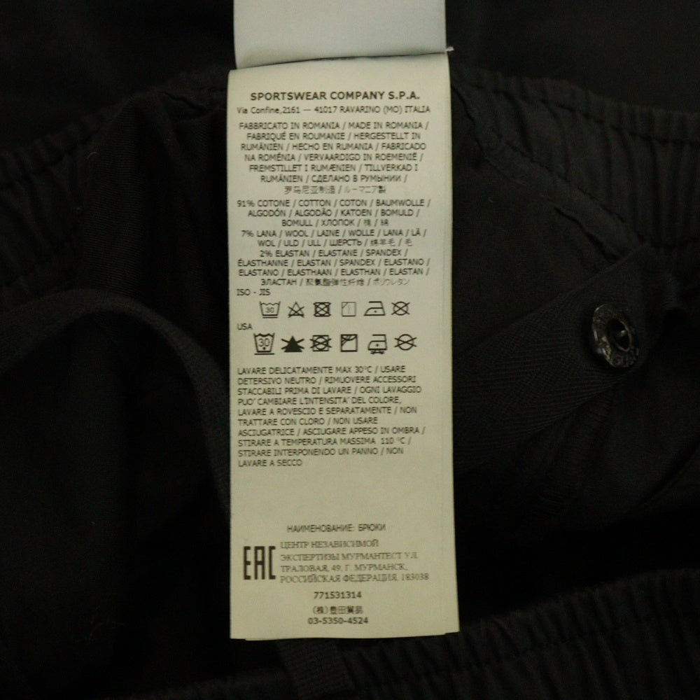 STONE ISLAND(ストーンアイランド) 22AW Basic Cargo Pants ロゴワッペン付 カーゴパンツ 771531314 V0029 ブラック