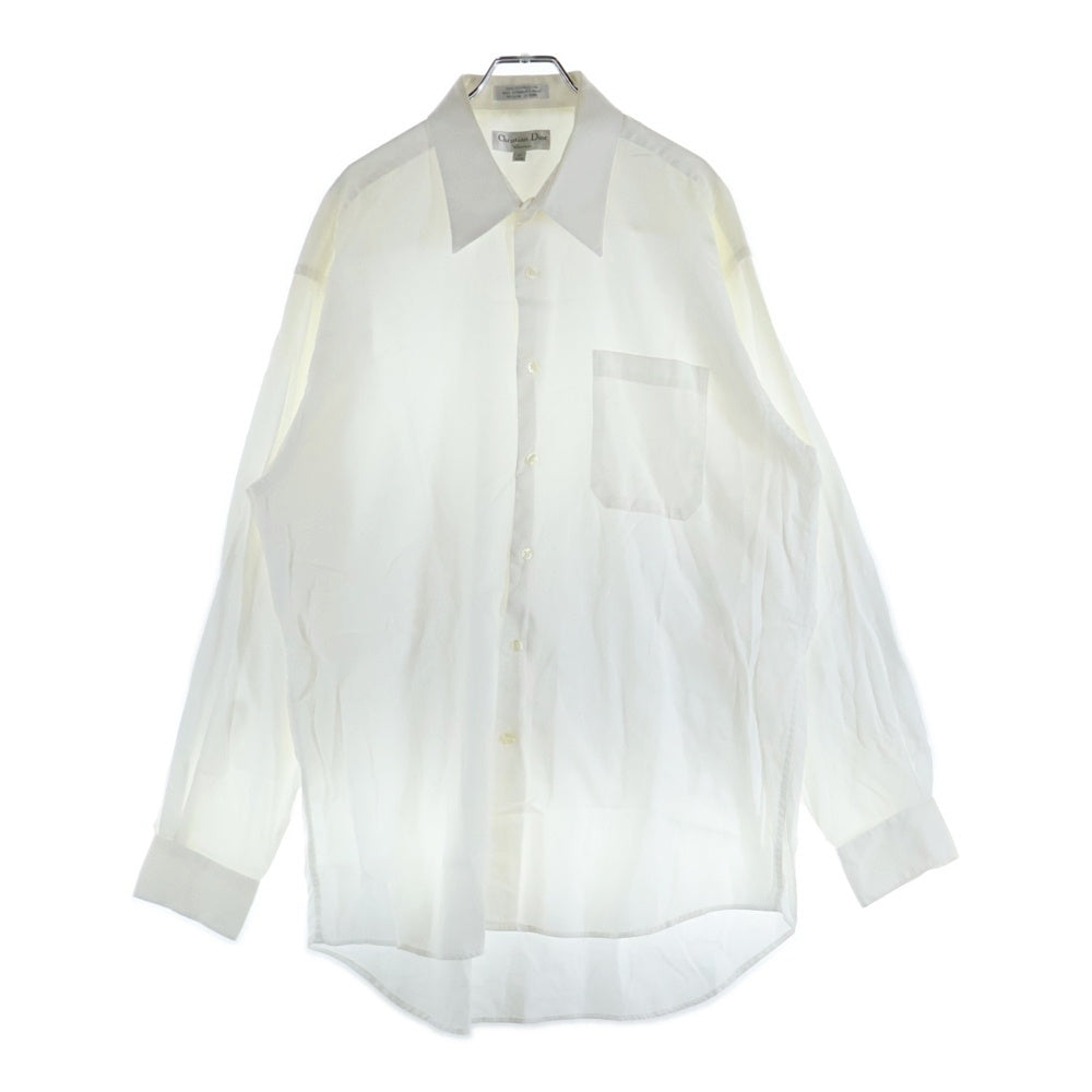 Christian Dior(クリスチャンディオール) コットン カッター 長袖シャツ ホワイト