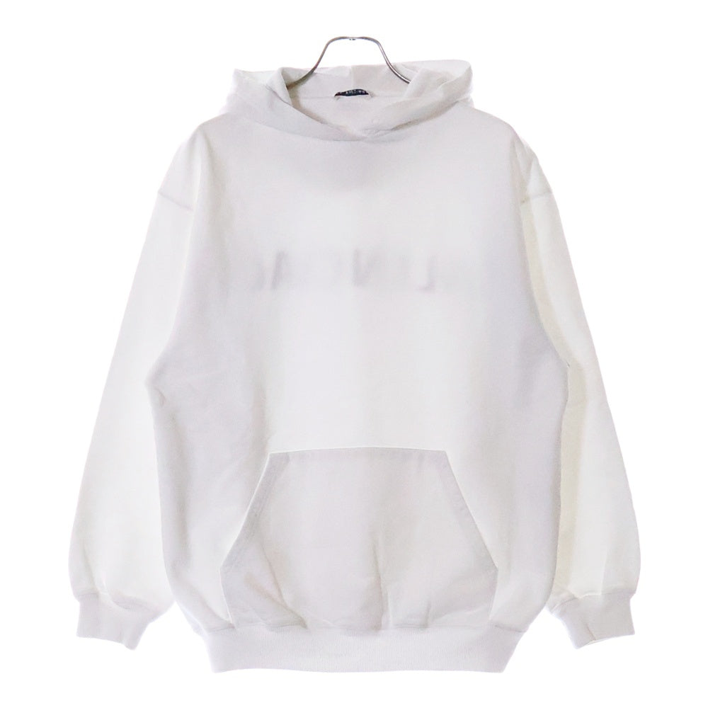BALENCIAGA(バレンシアガ) バックロゴプリント プルオーバーパーカー ホワイト 556113 TAV37
