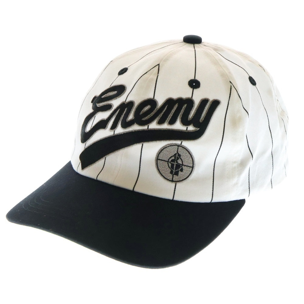 SAINT MICHAEL(セントマイケル) 24AW PE Public Enemy パブリックエネミー ベースボールキャップ ホワイト SM-YS1-0000-C22