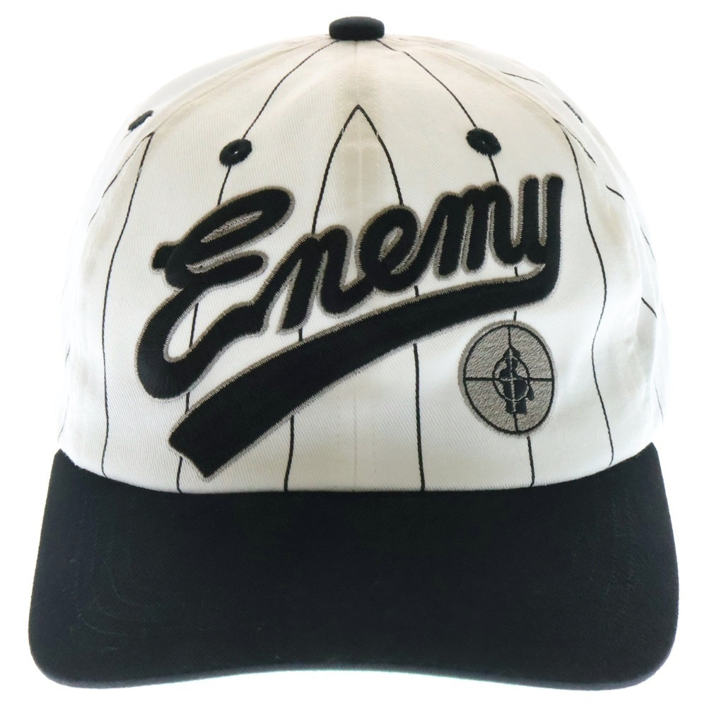 SAINT MICHAEL(セントマイケル) 24AW PE Public Enemy パブリックエネミー ベースボールキャップ ホワイト SM-YS1-0000-C22