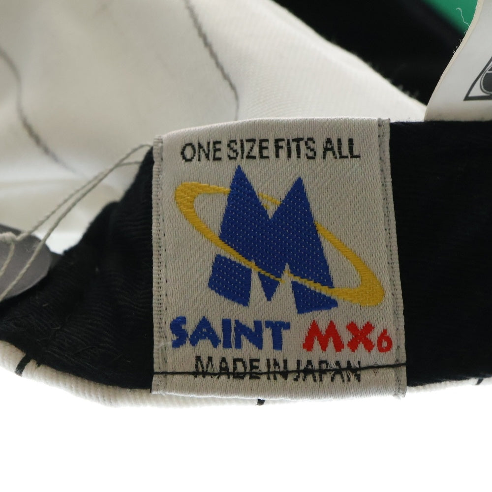 SAINT MICHAEL(セントマイケル) 24AW PE Public Enemy パブリックエネミー ベースボールキャップ ホワイト SM-YS1-0000-C22
