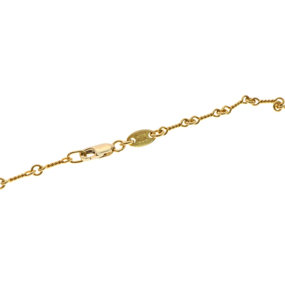 CHROME HEARTS(クロムハーツ) 22K NECKCHAIN T20 ツイストチェーンネックレス 20inch ゴールド BCA015