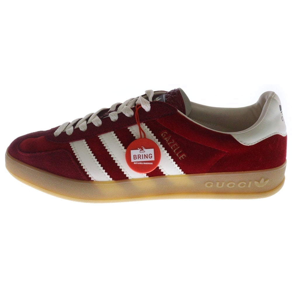 GUCCI(グッチ) ×adidas GAZELLE アディダス ガゼル ローカットスニーカー レッド US9/27.0cm