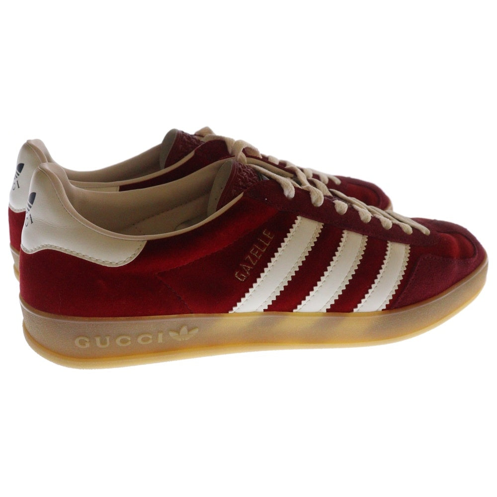 GUCCI(グッチ) ×adidas GAZELLE アディダス ガゼル ローカットスニーカー レッド US9/27.0cm