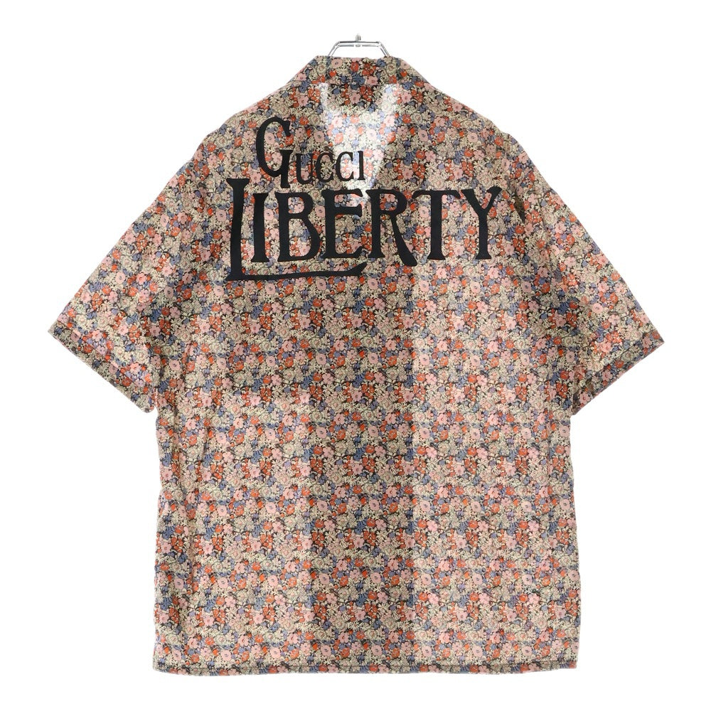 GUCCI(グッチ) GUCCI LIBERTY フラワープリント オープンカラー半袖シャツ マルチカラー 636407 ZAFKZ