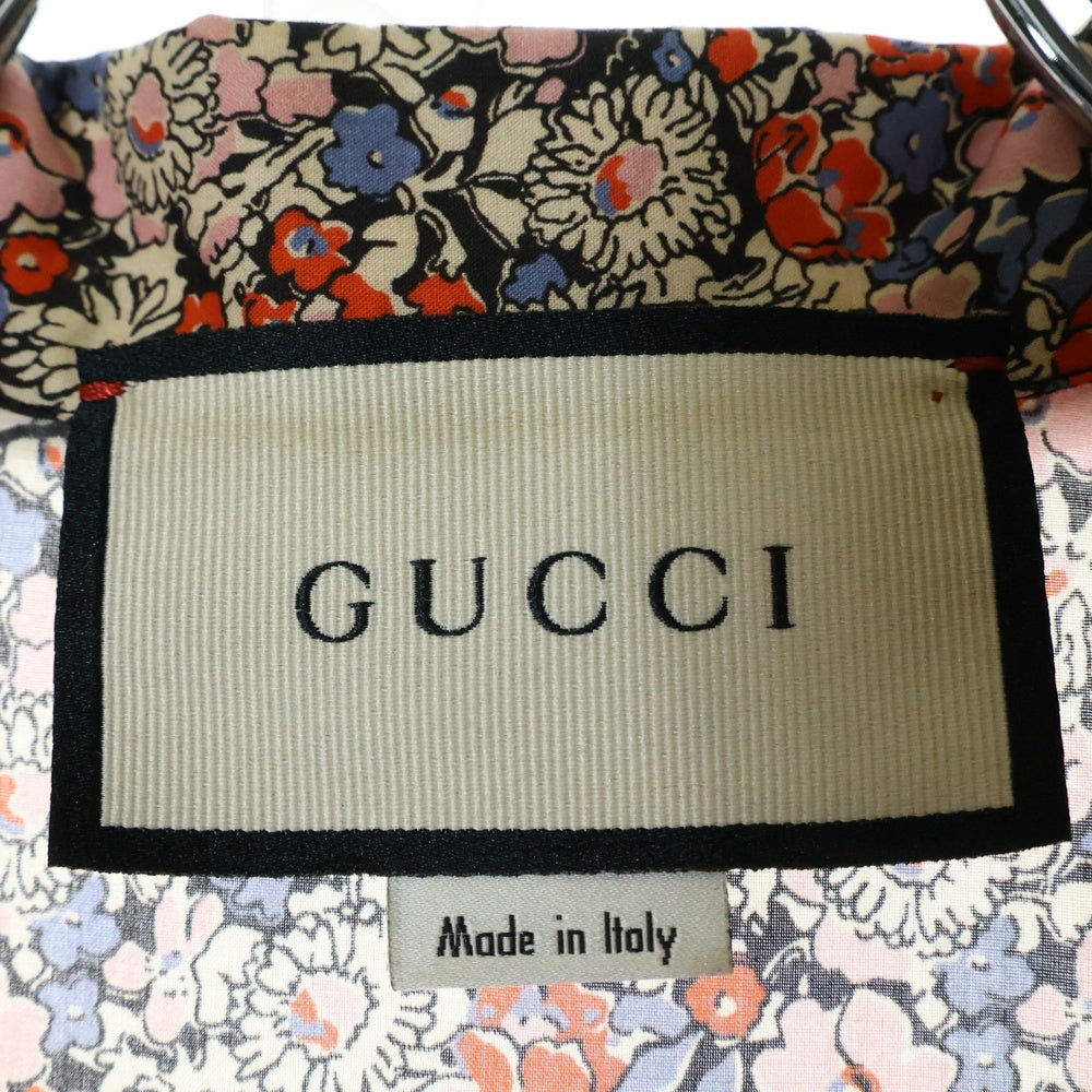 GUCCI(グッチ) GUCCI LIBERTY フラワープリント オープンカラー半袖シャツ マルチカラー 636407 ZAFKZ
