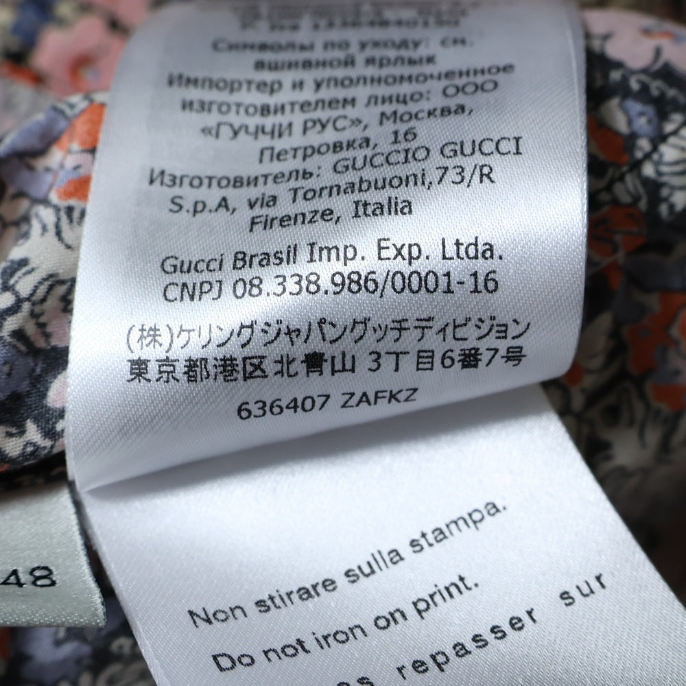 GUCCI(グッチ) GUCCI LIBERTY フラワープリント オープンカラー半袖シャツ マルチカラー 636407 ZAFKZ