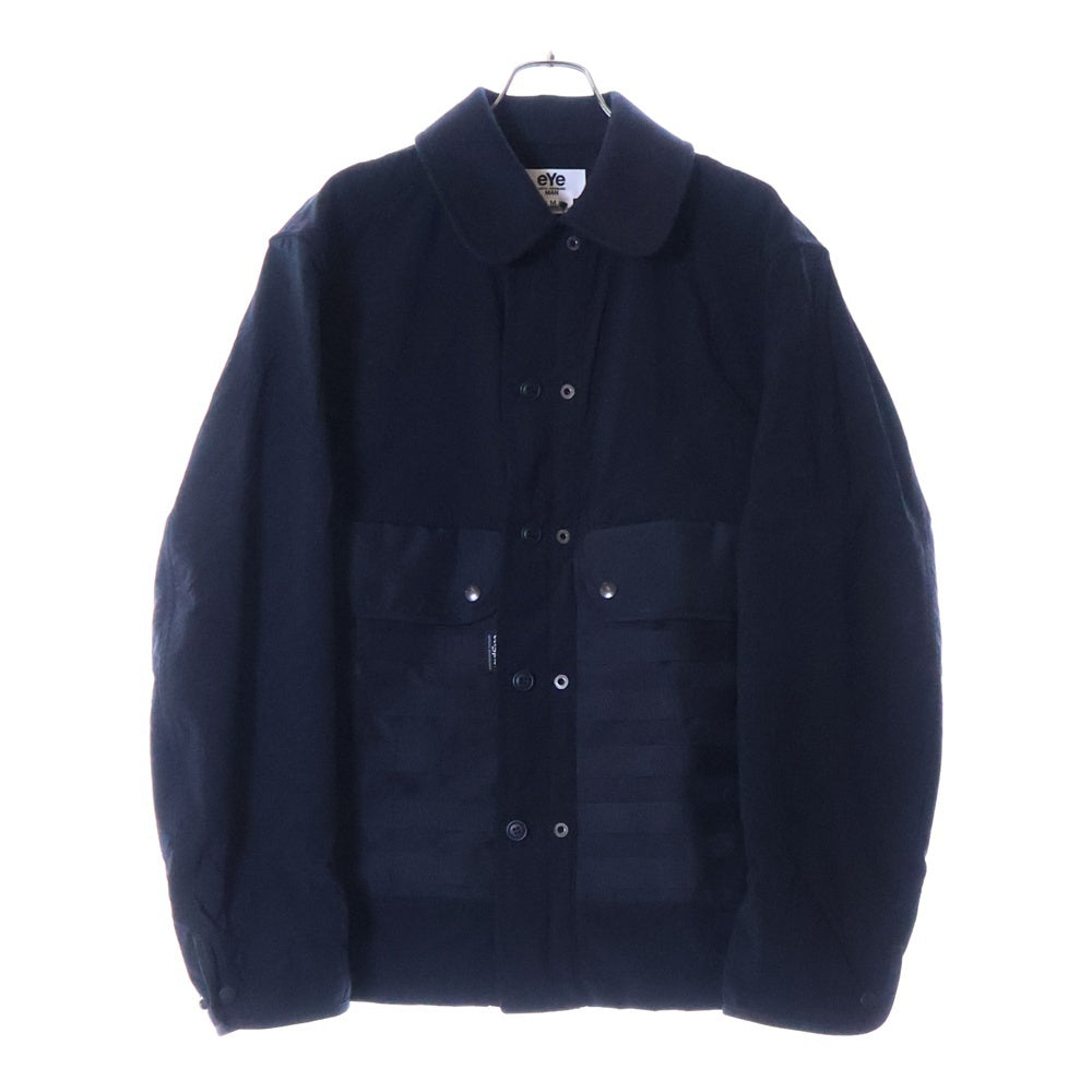 eYe COMME des GARCONS JUNYA WATANABE MAN(アイ コム デ ギャルソン ジュンヤ ワタナベ マン) 25SS Bagjack Wネーム ブルゾン リバーシブル ジャケット ブラック WO-J901-100-1-3