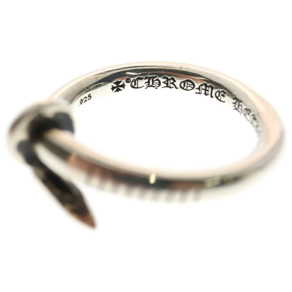 CHROME HEARTS(クロムハーツ) NAIL FLAT ネイル フラット リング シルバー BCA350