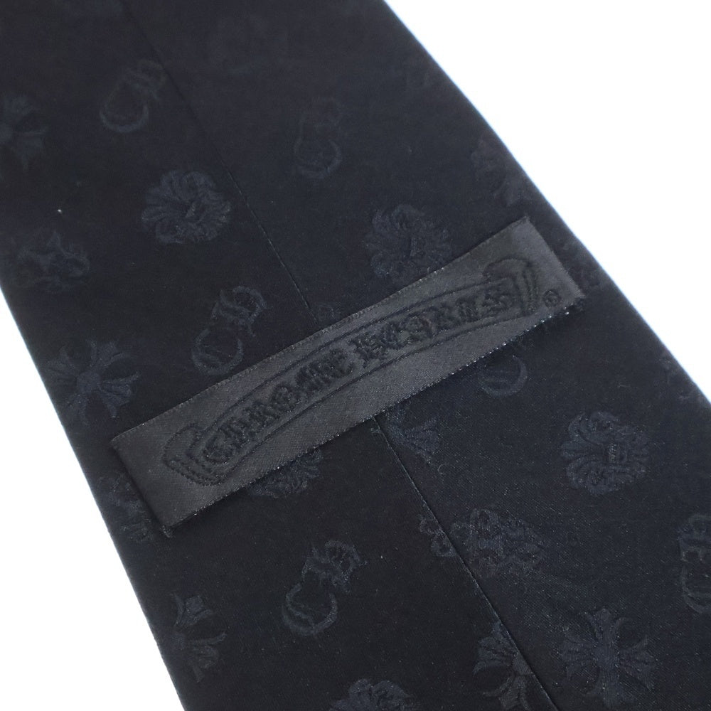 CHROME HEARTS(クロムハーツ) マルチ総柄 シルクネクタイ ブラック