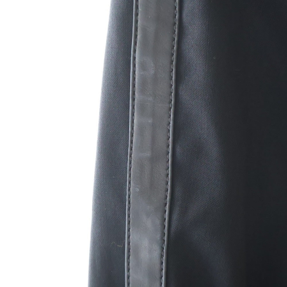 CHROME HEARTS(クロムハーツ) TAXEDO V1J SIDE サイドレザーライン入り タキシードパンツ スラックスパンツ レディース ブラック