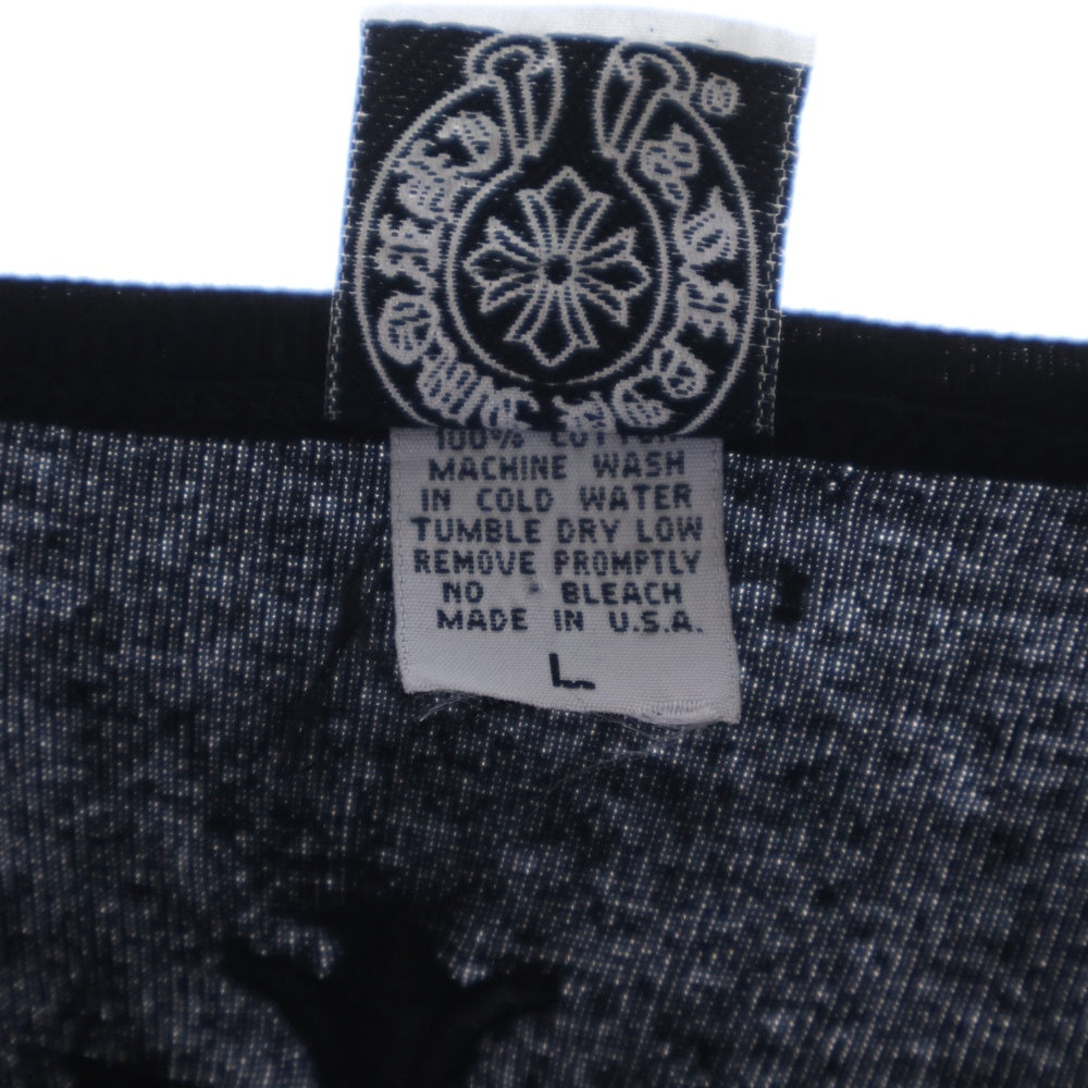CHROME HEARTS(クロムハーツ) OLD オールド アーム ヴァインダガー刺繍 クルーネック 長袖Tシャツ