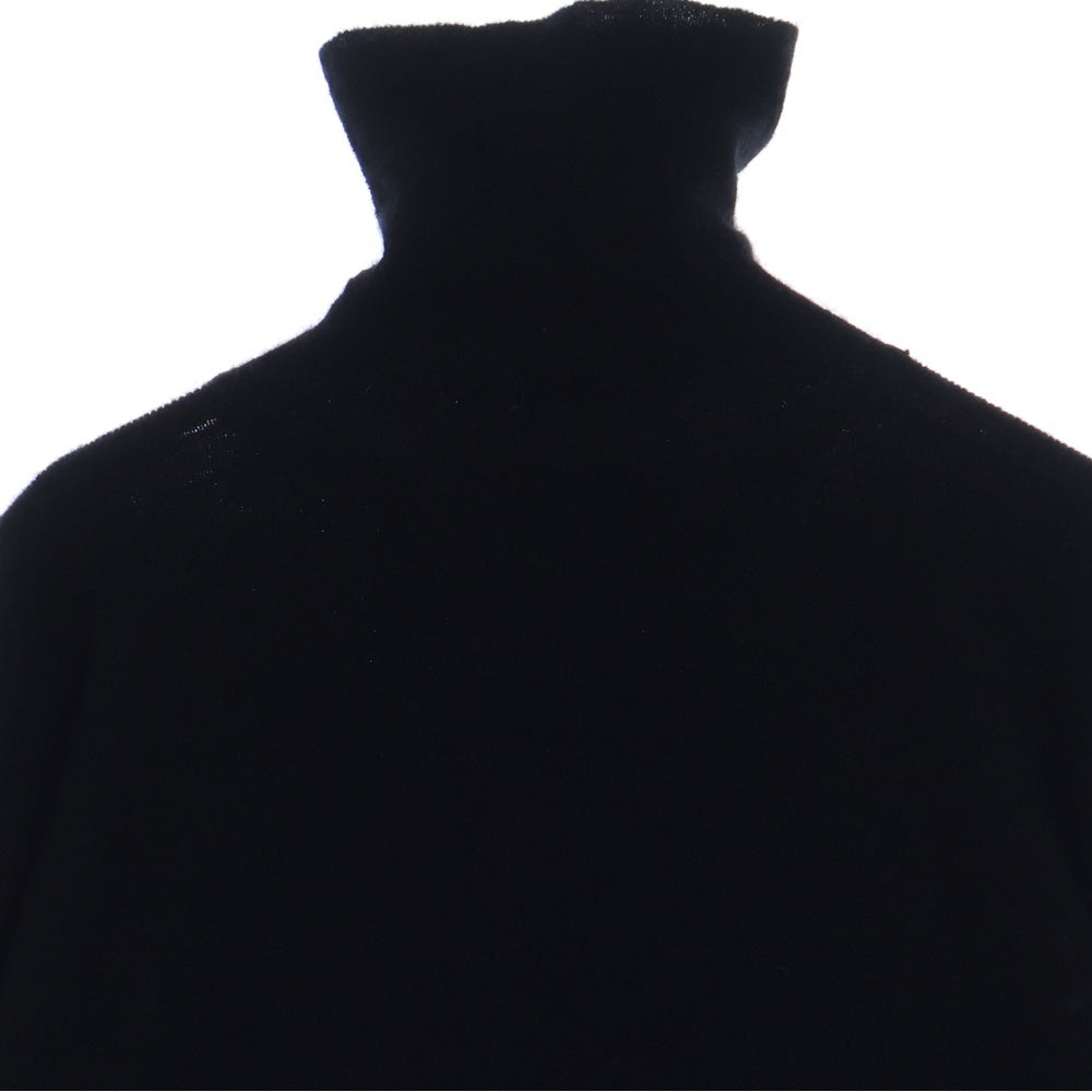 CHROME HEARTS(クロムハーツ) M-CASH LS TURTLE 袖クロスパッチ付き タートルネックセーター ニット ブラック アフター