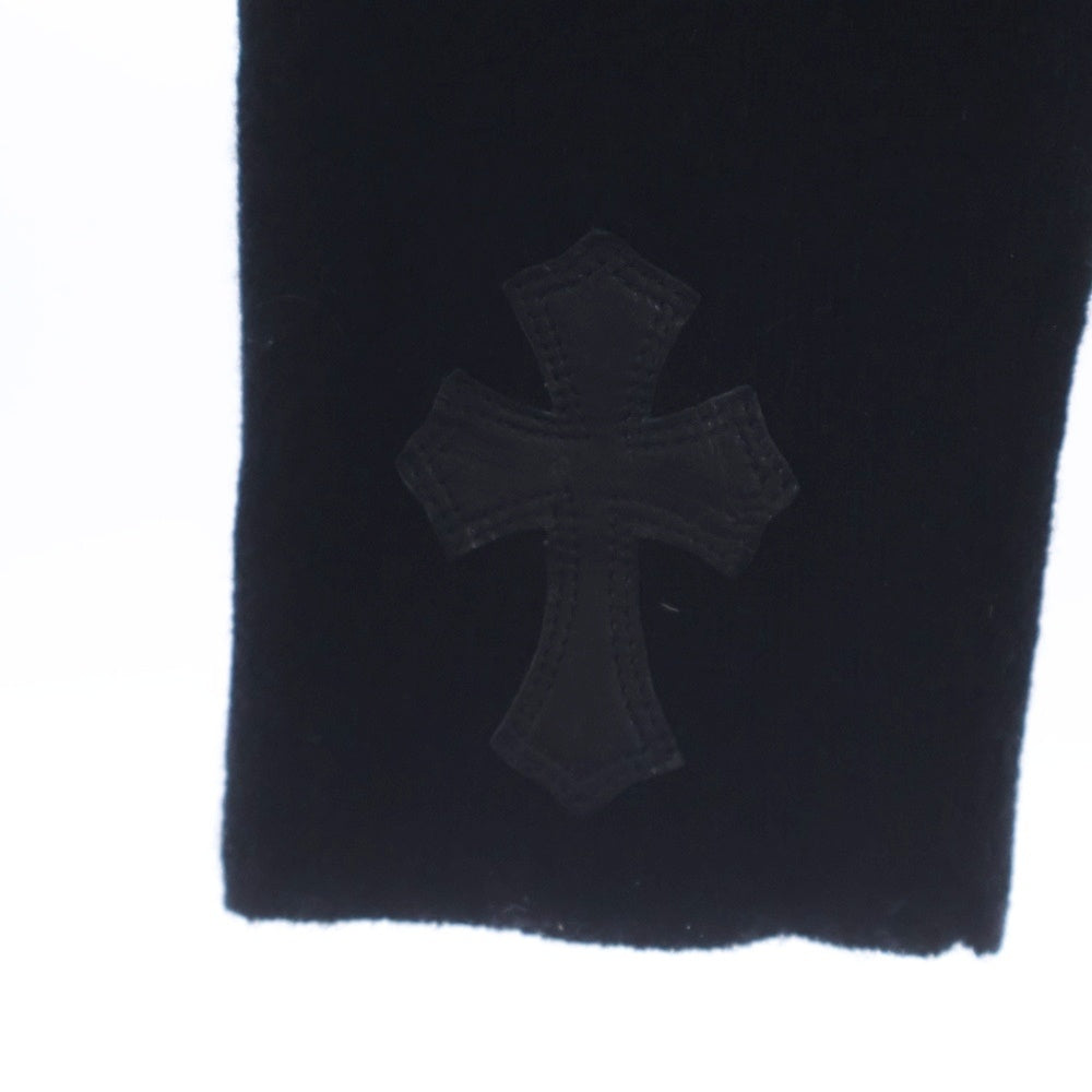 CHROME HEARTS(クロムハーツ) M-CASH LS TURTLE 袖クロスパッチ付き タートルネックセーター ニット ブラック アフター