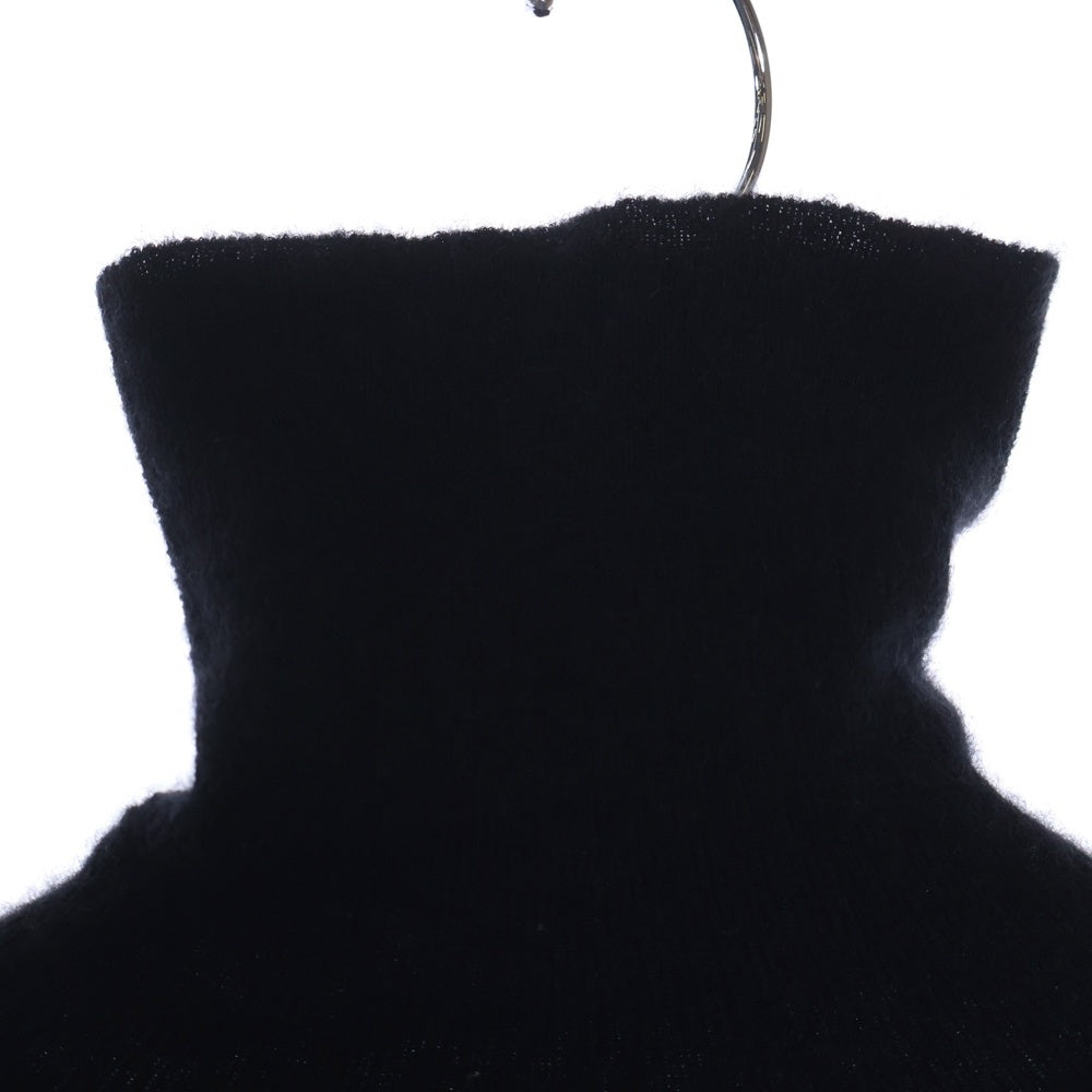 CHROME HEARTS(クロムハーツ) M-CASH LS TURTLE 袖クロスパッチ付き タートルネックセーター ニット ブラック アフター