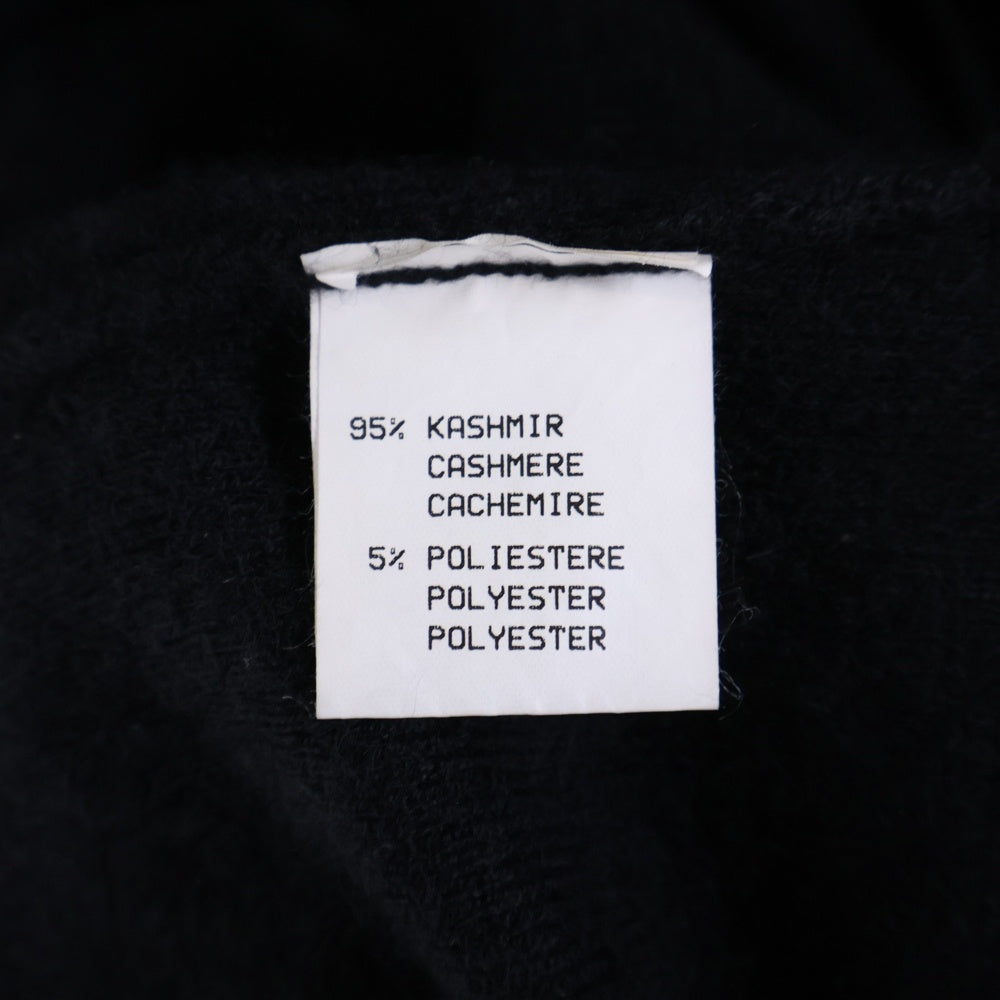 CHROME HEARTS(クロムハーツ) M-CASH LS TURTLE 袖クロスパッチ付き タートルネックセーター ニット ブラック アフター
